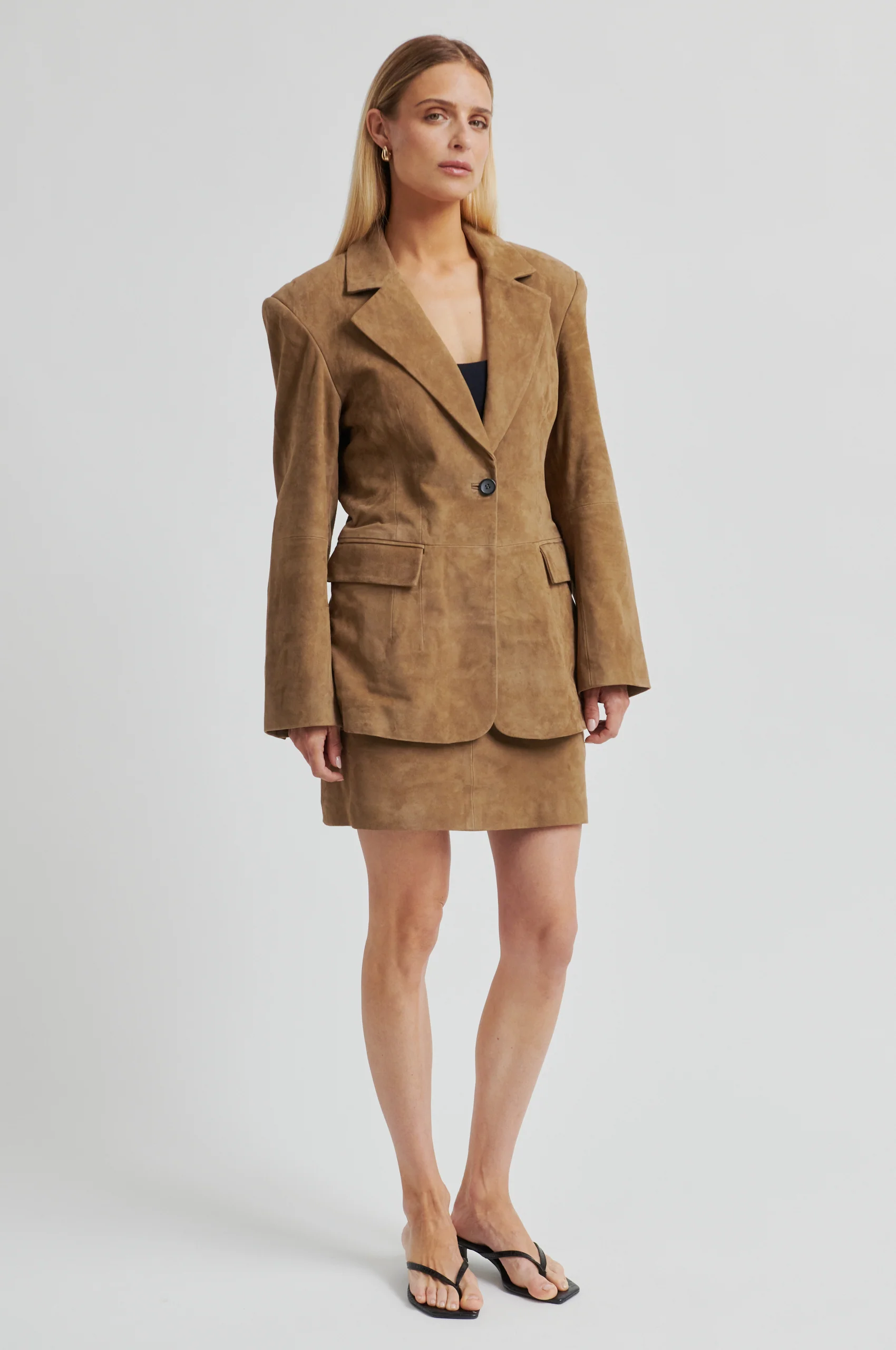Suellen Mini Suede Skirt - Image 4