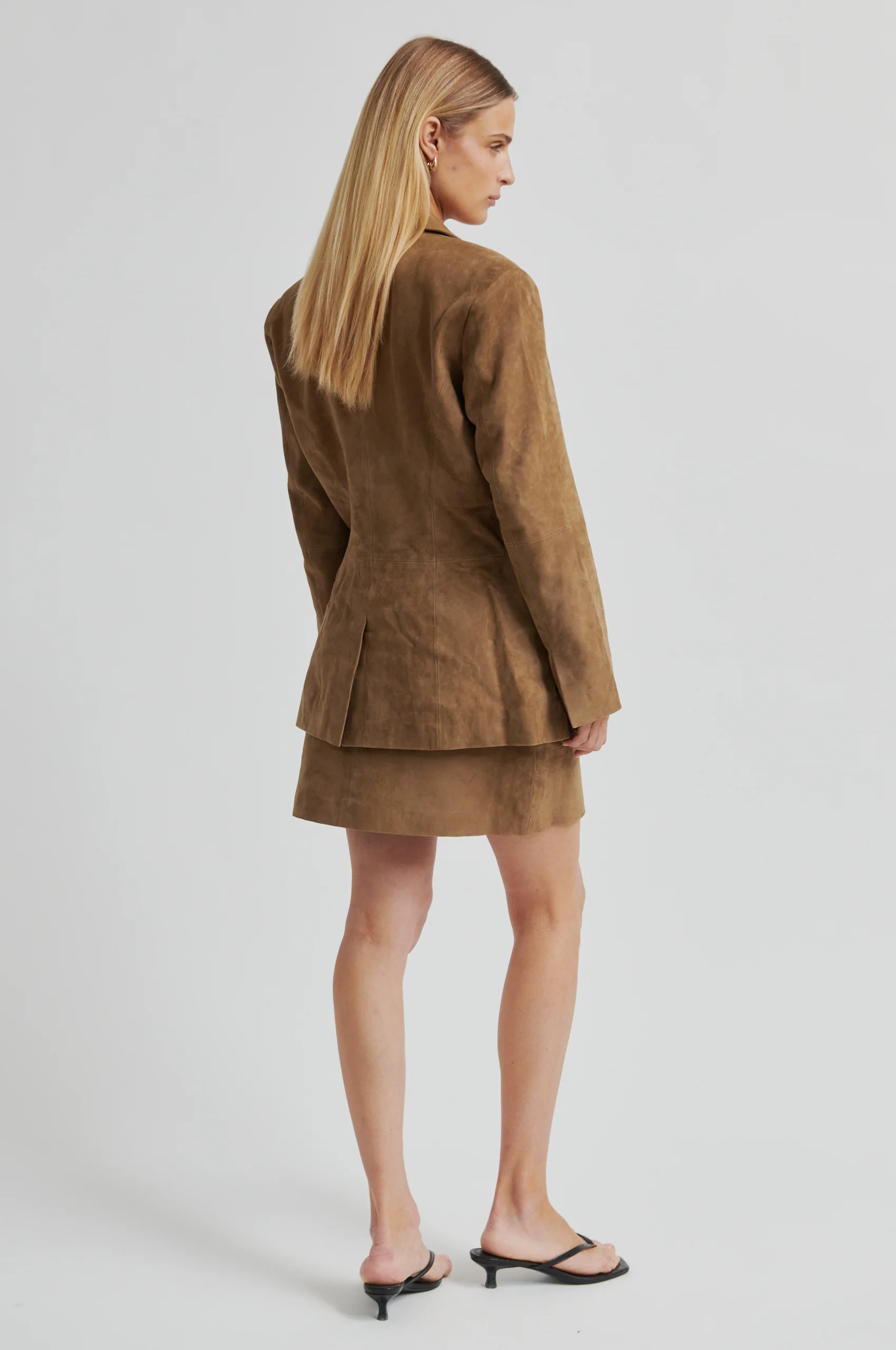 Suellen Mini Suede Skirt - Image 5